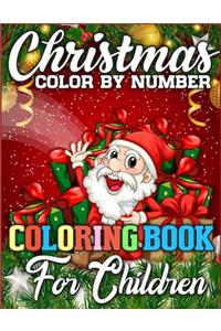 Christmas Color By Number Coloring Book for Children