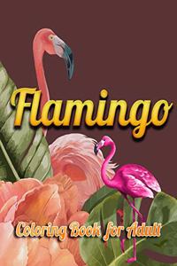 Flamingo Coloring Book for Adult