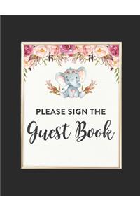 Baby Shower Guest Book
