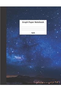 Graph Paper Notebook 4x4