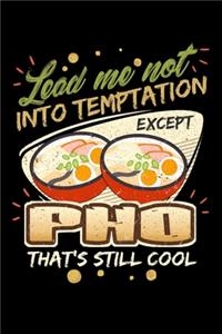 Lead Me Not Into Temptation Except Pho That's Still Cool: Personal Planner 24 month 100 page 6 x 9 Dated Calendar Notebook For 2020-2021 Academic Year