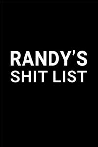 Randy's Shit List