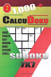 1,000 + Calcudoku sudoku 7x7