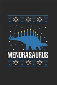 Hanukkah Menorasaurus Notebook