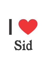 I Love Sid: Sid Designer Notebook