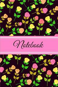 Notebook: Roses Floral Pattern