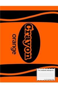 Crayon: Wide Ruled Composition Notebook for Boys Preschoolers to Grade 4