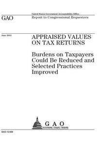 Appraised values on tax returns