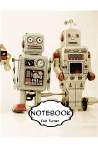 Notebook Journal : Robots: Pocket Notebook Journal Diary, 120 pages, 8.5 x 11 (Dot-Grid,Graph,Lined,Blank Notebook Journal)