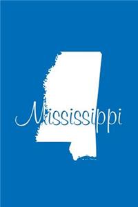 Mississippi - Cobalt Blue Lined Notebook with Margins