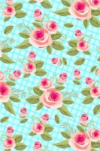 Journal Notebook Shabby Chic Roses Pattern 1