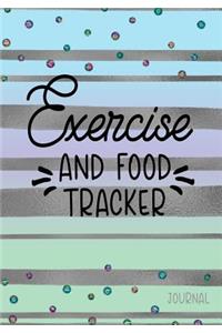 Exercise And Food Tracker Journal