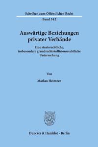 Auswartige Beziehungen Privater Verbande