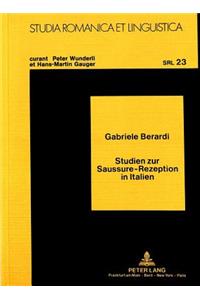 Studien zur Saussure-Rezeption in Italien
