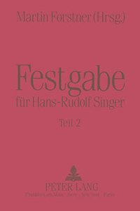 Festgabe Fuer Hans-Rudolf Singer