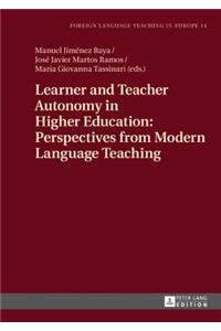 Learner and Teacher Autonomy in Higher Education