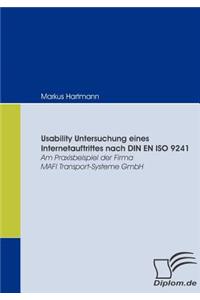 Usability Untersuchung eines Internetauftrittes nach DIN EN ISO 9241