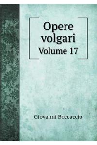 Opere volgari Volume 17