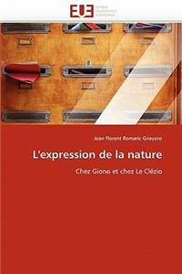 L''expression de la nature