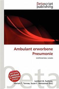 Ambulant Erworbene Pneumonie