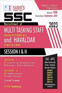 SURA'S SSC MTS (Multi Tasking Staff) and Havaldar Session I & II Exam Book in English Medium - Latest Updated Edition 2023