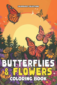 Butterflies & Flowers Coloring Book