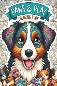 Paws & Play: A Fun Coloring Book of 40 Dog Breeds with Q&A: For Kids Ages 8-12 and Adults (Color and Learn)