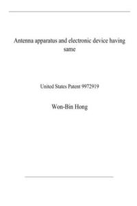 Antenna apparatus and electronic device having same