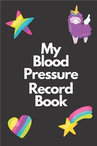 My Blood Pressure Record Book