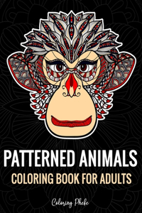 Patterned Animals Coloring Book For Adults