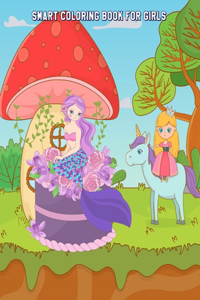 Smart Coloring Book for Girls