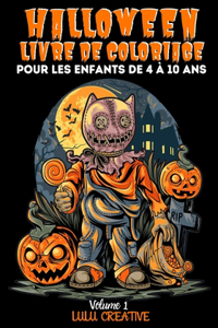 Halloween livre de coloriage pour les enfants de 4 à 10 ans