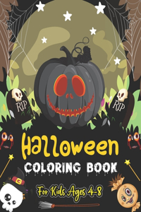 Halloween Coloring Book for Kids Ages 4-8