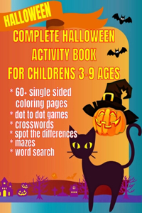 complete halloween activity book for children