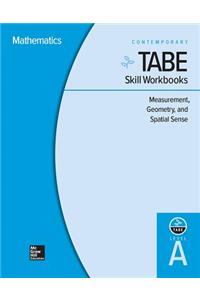 Tabe Skill Workbooks Level A: Measurement, Geometry, and Spatial Sense - 10 Pack