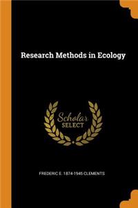 Research Methods in Ecology