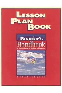 Lesson Plan Book: Reader's Handbook: A Student Guide for Reading and Learning