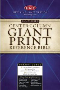 Giant Print Center-Column Reference Bible-NKJV