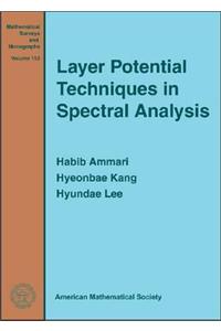 Layer Potential Techniques in Spectral Analysis