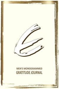 E Men's Monogrammed Gratitude Journal