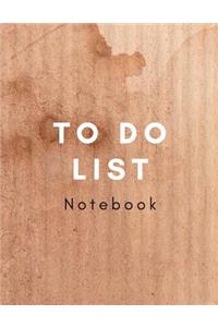 To Do List Notebook