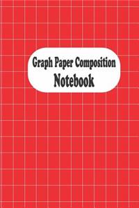 Graph Paper Composition Notebook: Red Graph Paper Journal Math Notebook For Teens Boys Girls Students Teachers Adults Kids Quad Rule 4x4 Grid 6x9 110 White Pages