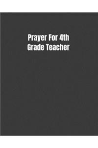 Prayer For 4th Grade Teacher