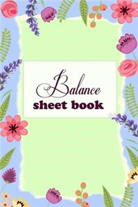 Balance Sheet Book