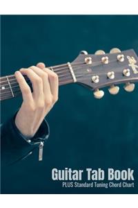 Guitar Tab Book Plus Standard Tuning Chord Chart
