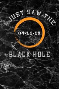 I Just Saw the Black Hole 04-11-19