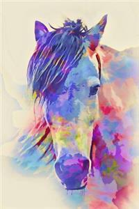 Colorful Fantasy Horse Portrait Journal