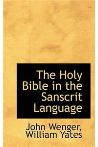 Holy Bible in the Sanscrit Language, Vol. III