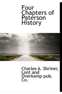 Four Chapters of Paterson History