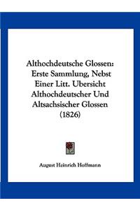 Althochdeutsche Glossen